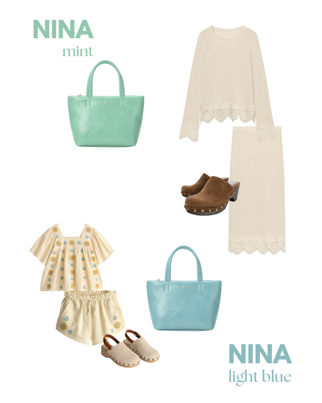 NINA Handbag - LIGHT BLUE