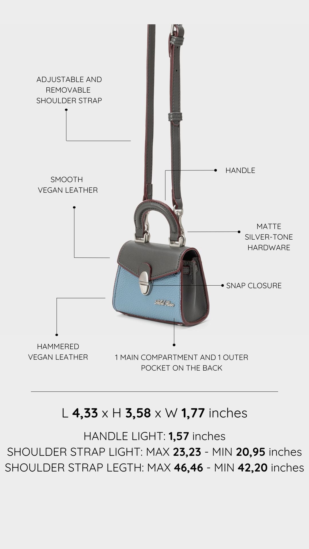 Mini bag KITTY - BLUETTE