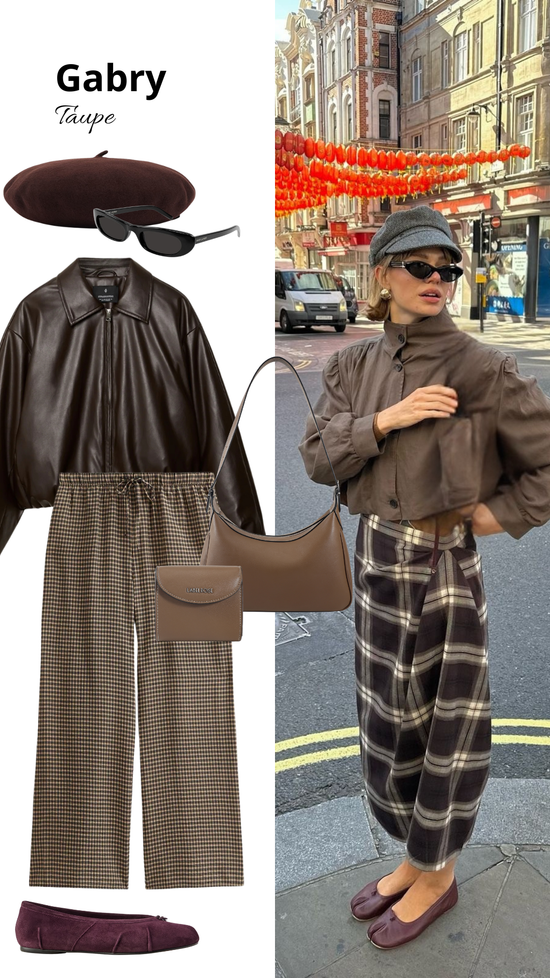 Borsa a spalla GABRY - TAUPE