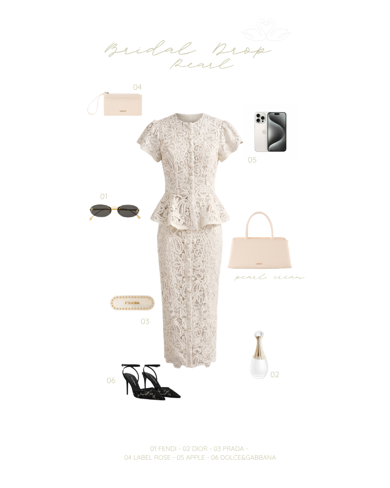 Borsa a mano PEARL- CREAM PEARL