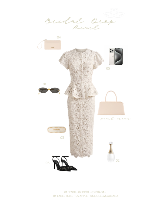 Borsa a mano PEARL- CREAM PEARL