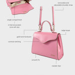 ISABEL Shoulder Bag - TAFFY PINK