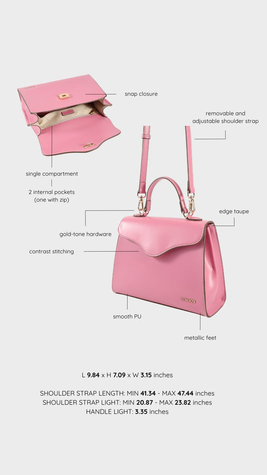 Borsa a tracolla ISABEL - TAFFY PINK