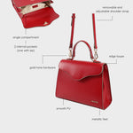 ISABEL shoulder bag - RED