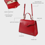 ISABEL shoulder bag - RED