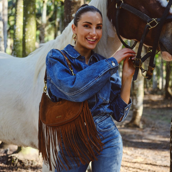 Borsa a spalla SHIRLEY - CUOIO