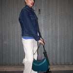 Borsa a spalla LILLIAN - FOREST GREEN