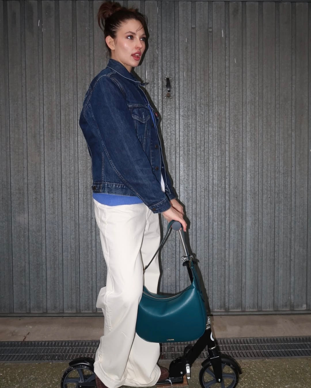 Borsa a spalla LILLIAN - FOREST GREEN