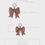 Portachiavi fiocco LR - MOCHA PINK