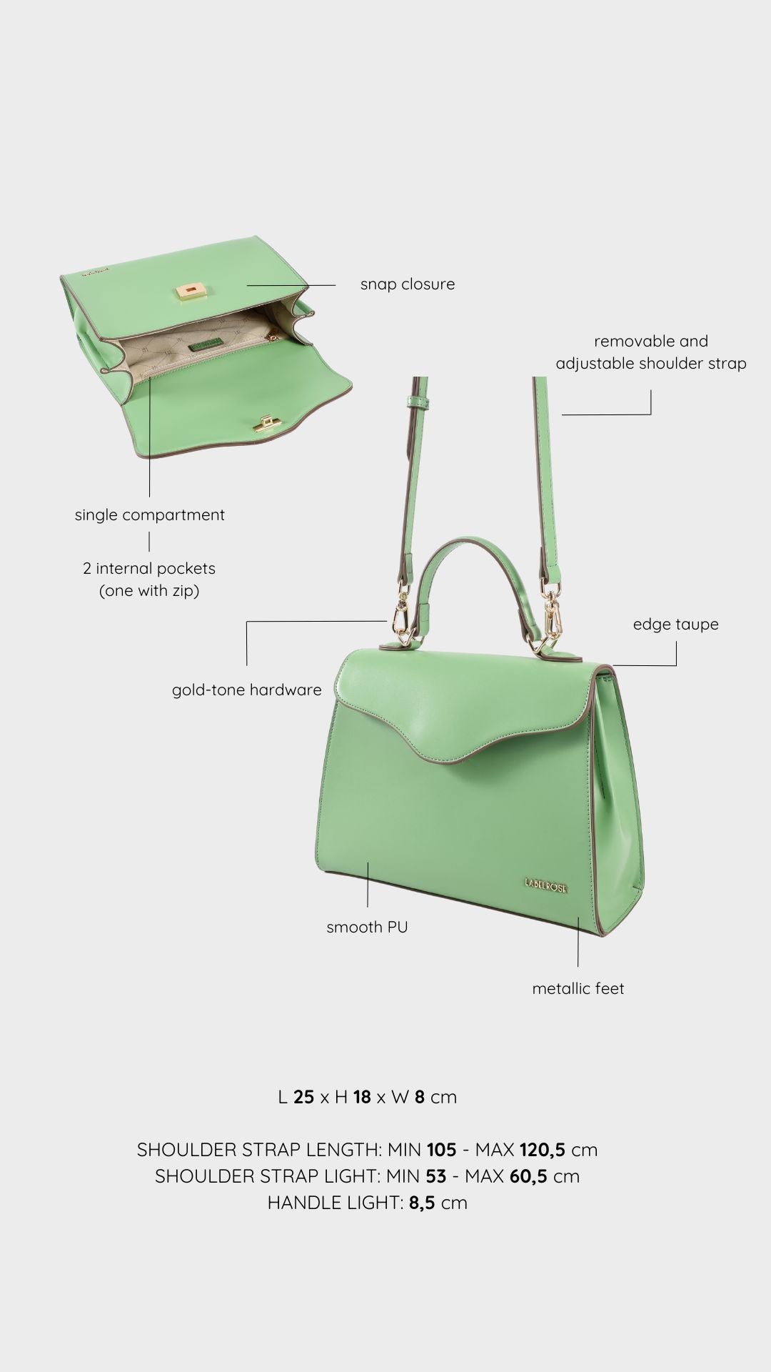 ISABEL shoulder bag - GREEN