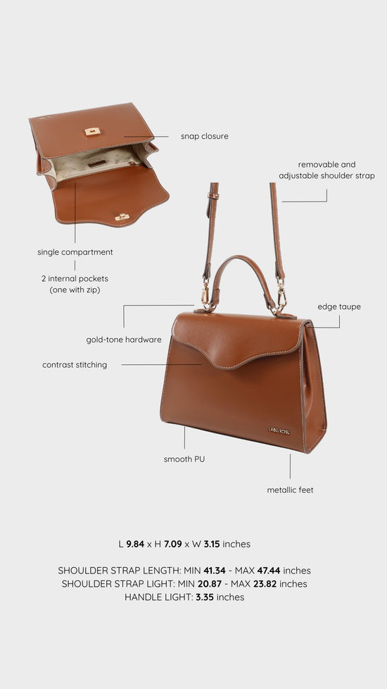 Borsa a tracolla ISABEL - BROWN