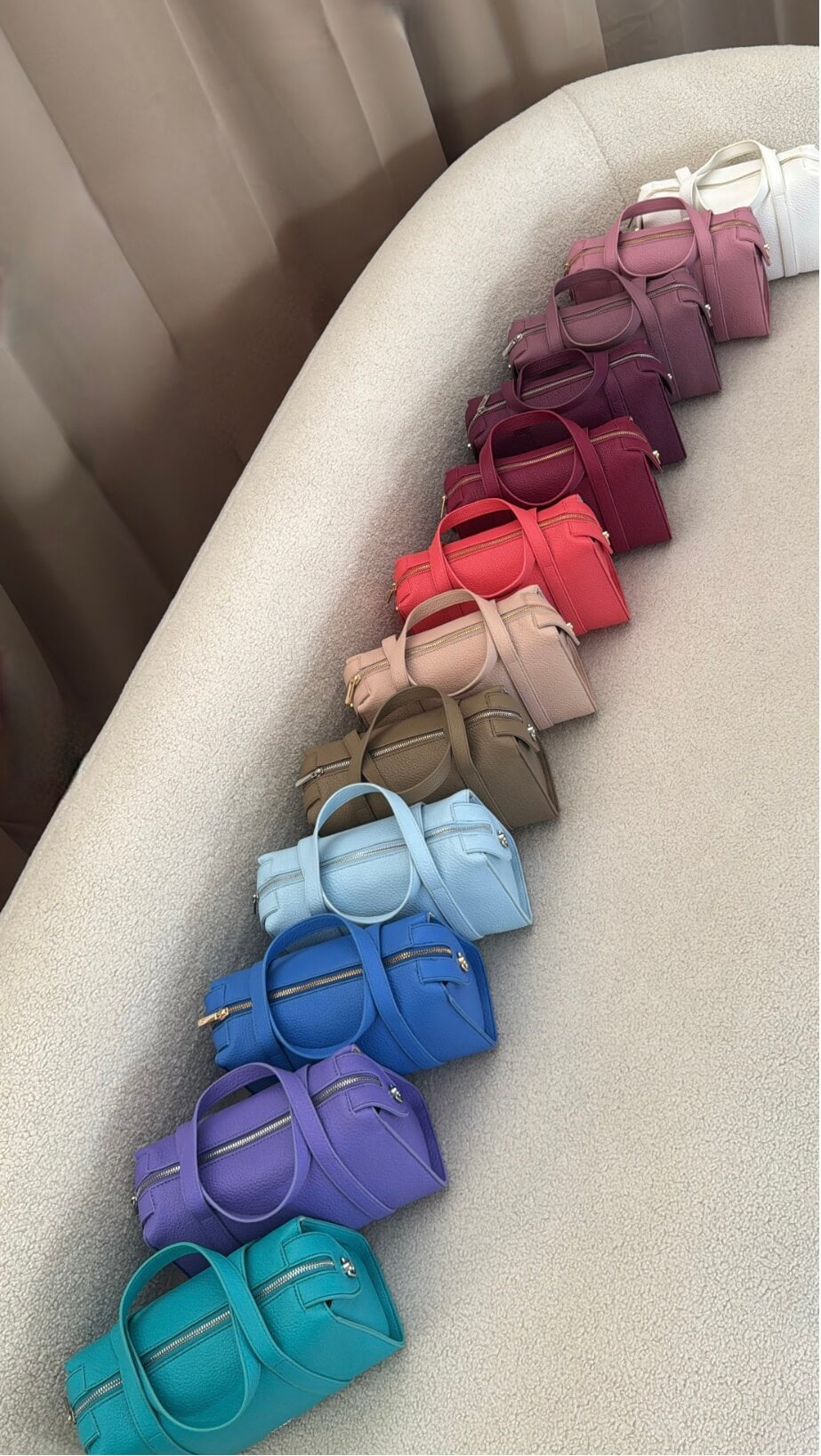 Borsa bauletto ELLEN - BABY BLUE