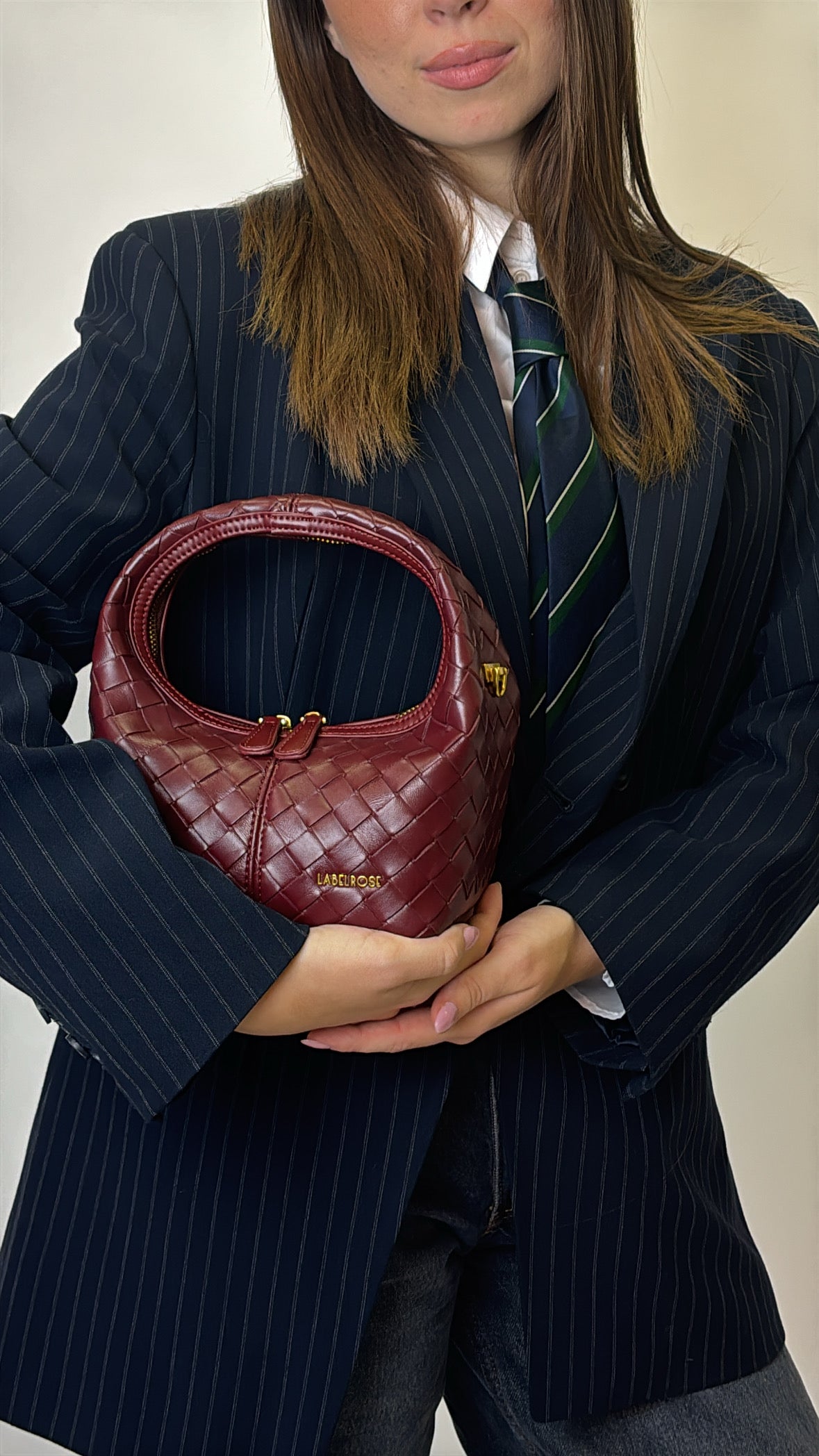 WEAVE ICON handbag - BURGUNDY