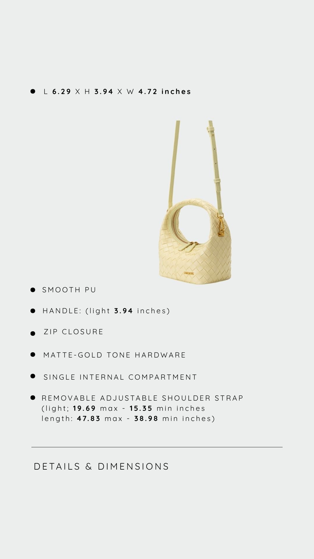 WEAVE ICON handbag - BUTTER YELLOW