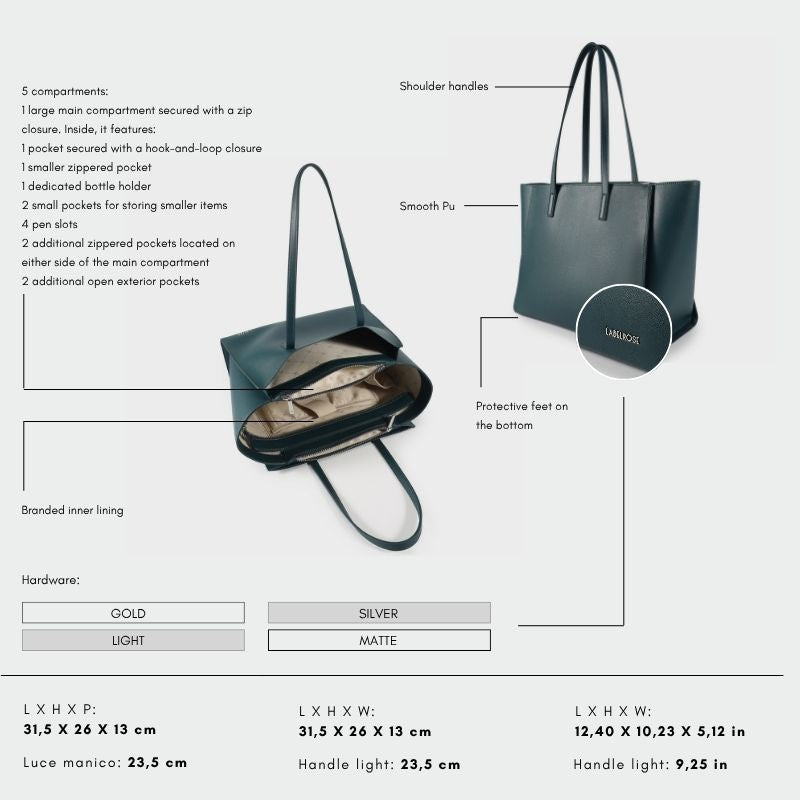 Bolso de hombro MELISSA BIG - DARK FOREST