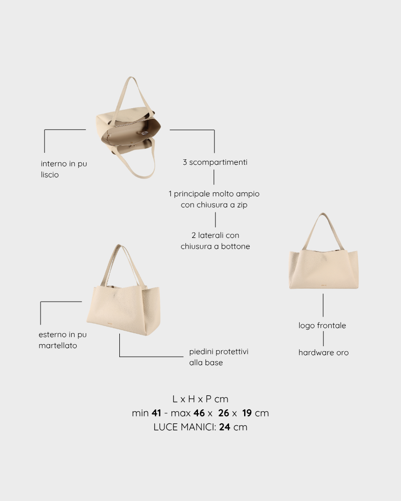 IVORY Shoulder Bag - VANILLA MARTINI