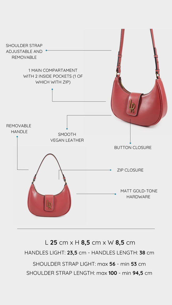 Borsa a spalla BEA - DARK MAUVE