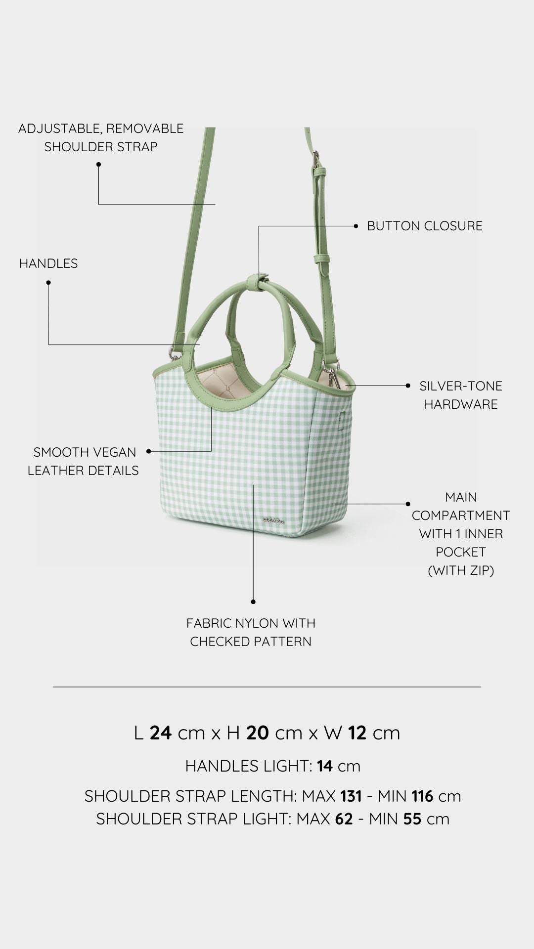 Borsa a mano RYLEE - GREEN