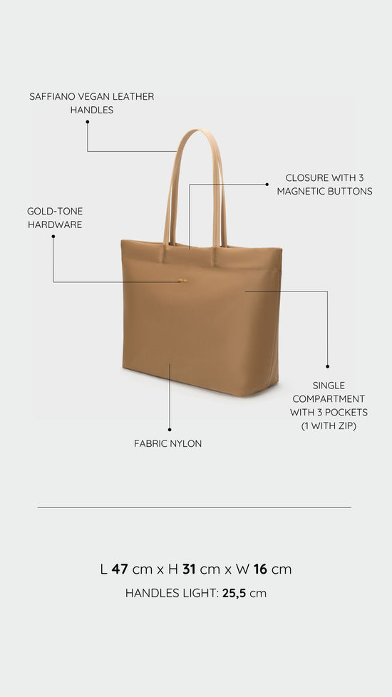 Shopper bag ASTRID - BEIGE