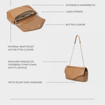 Borsa a spalla KAYLA- TAUPE