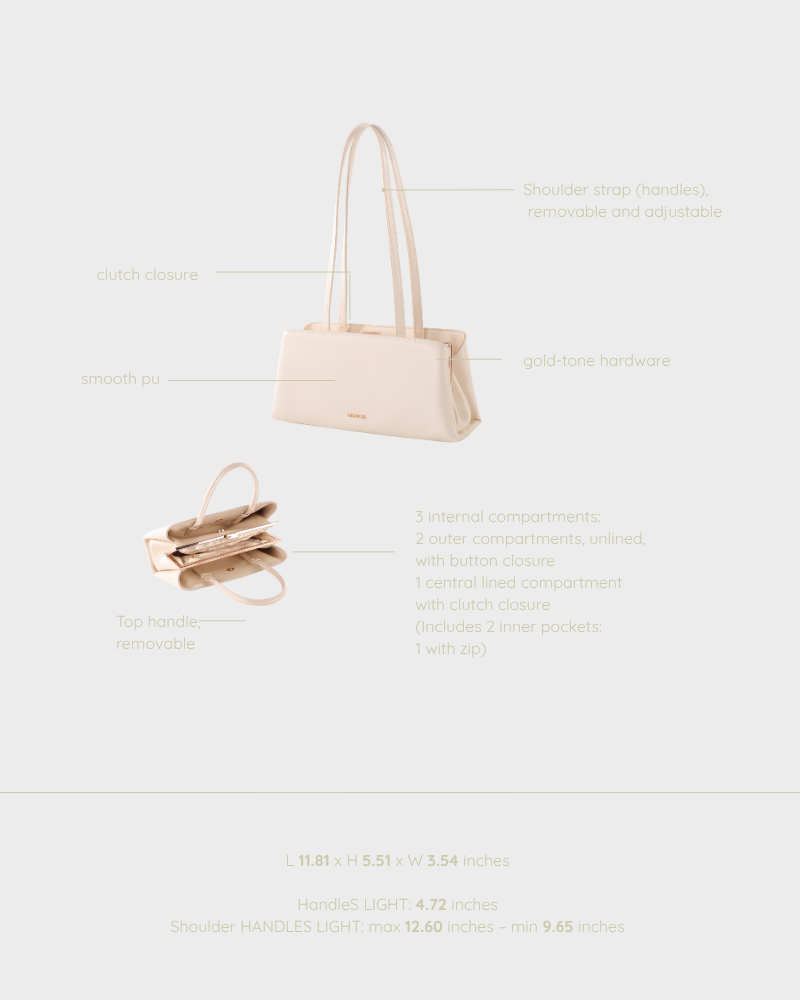 Borsa a mano PEARL- CREAM PEARL