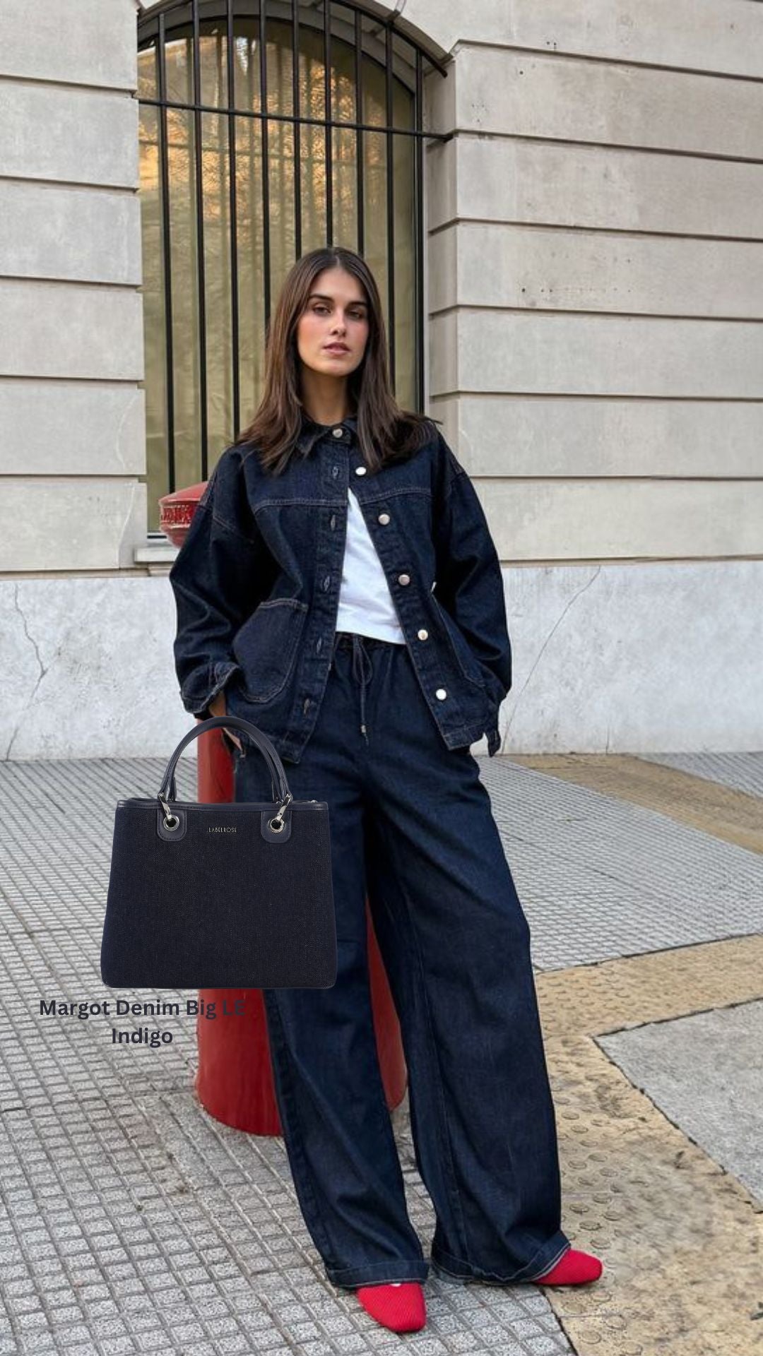Bolso de mano MARGOT BIG DENIM LE - ÍNDIGO