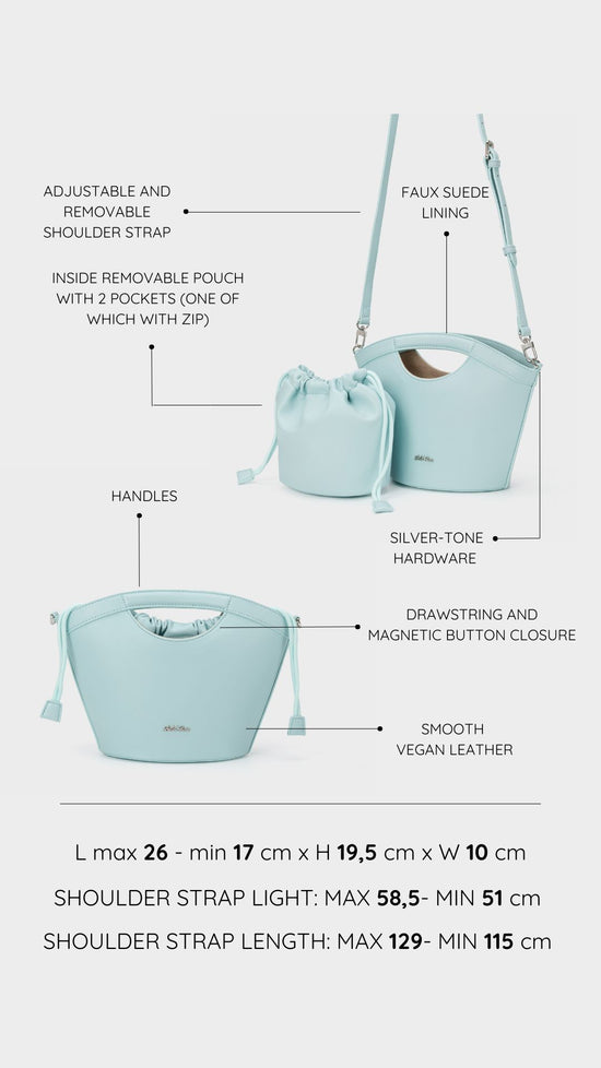 Handbag JOY - TURQUOISE