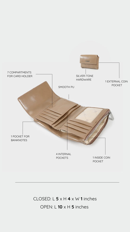 Portafoglio FANNY WALLET - BEIGE