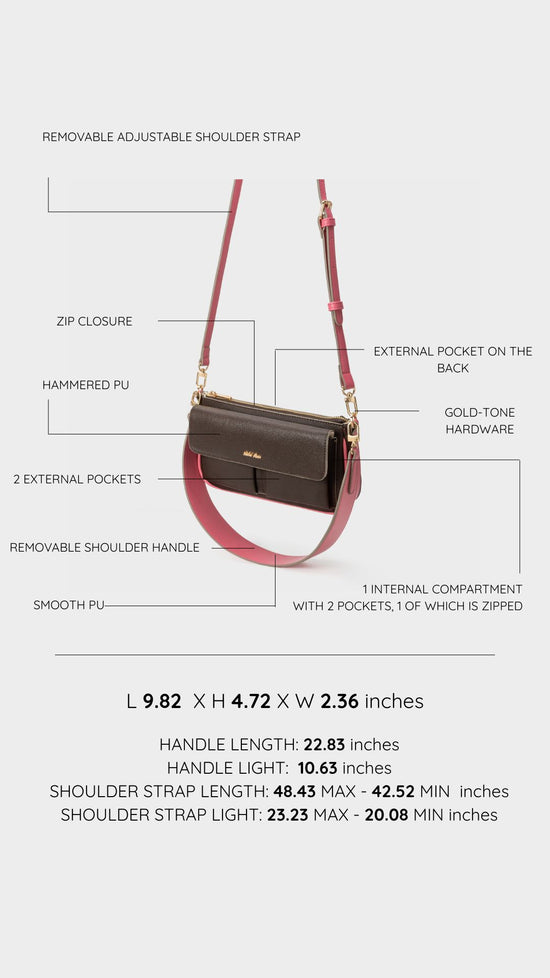 Borsa a spalla SABRINA - TAFFY PINK
