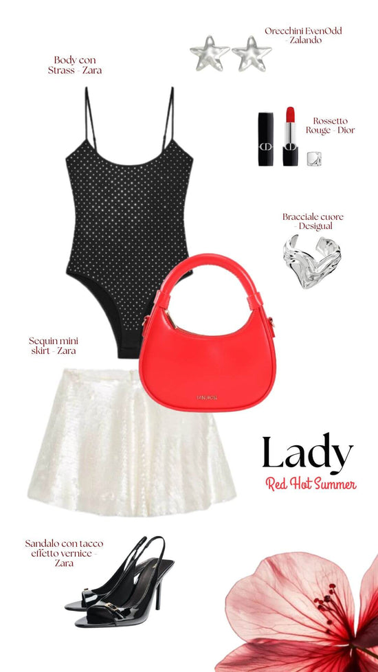 Minibolso de mano LADY - VERANO ROJO ARDIENTE