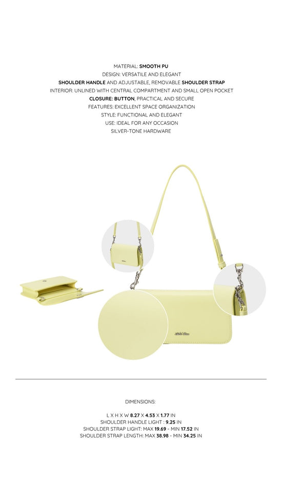 Borsa a spalla NICOLE - LIME