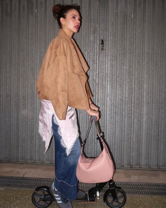 Bolso de hombro LILLIAN - ROSA CLARO
