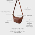 Borsa a spalla DANI- LIGHT BROWN