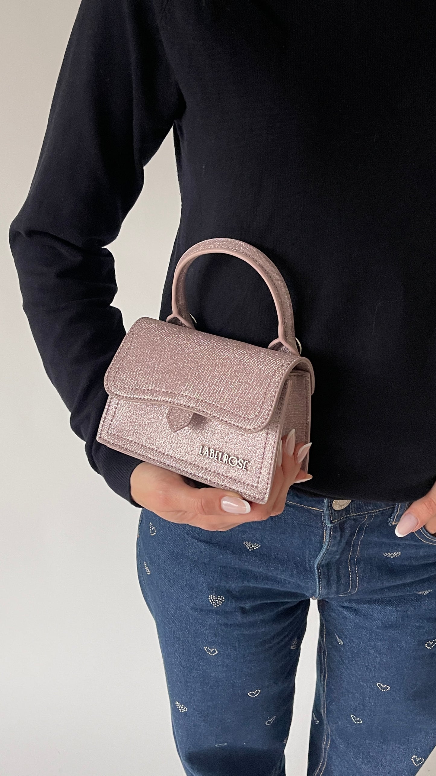 Mini bag a mano PAIGE MINI LE - ROSA