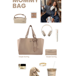 MOMMY BAG organizer bag - TAUPE BUNNY