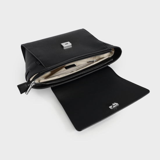 Borsa a mano AIDA - BLACK SILVER