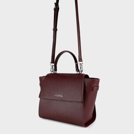 Borsa a mano AIDA - BURGUNDY