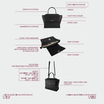 AIDA Handbag - BLACK SILVER
