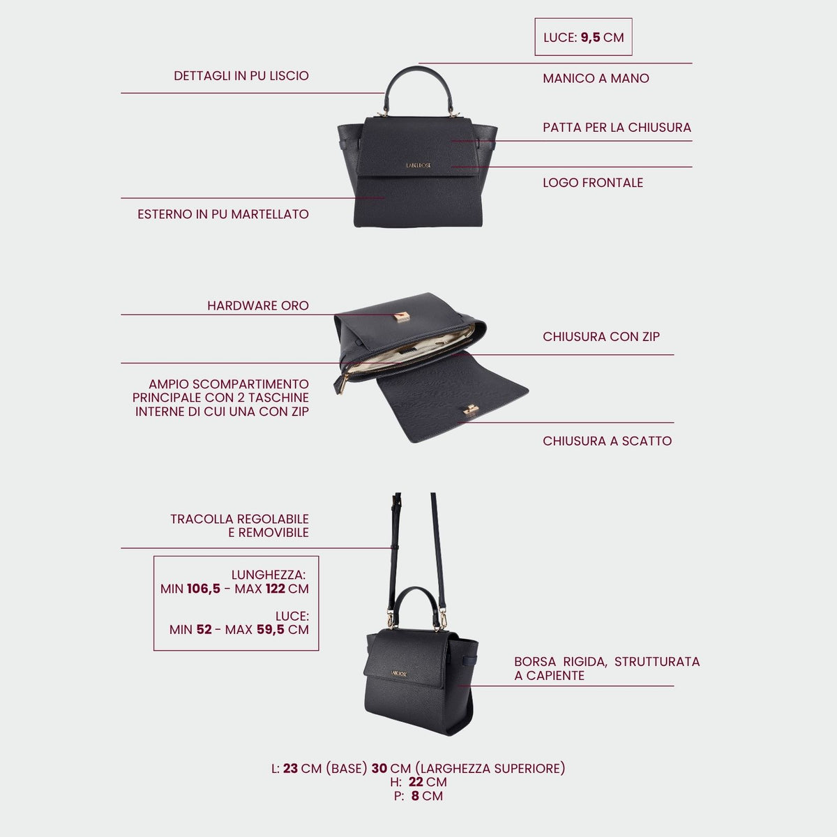 AIDA Handbag - BLUE