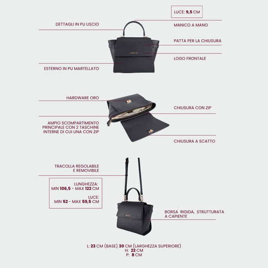 Borsa a mano AIDA - BLUE