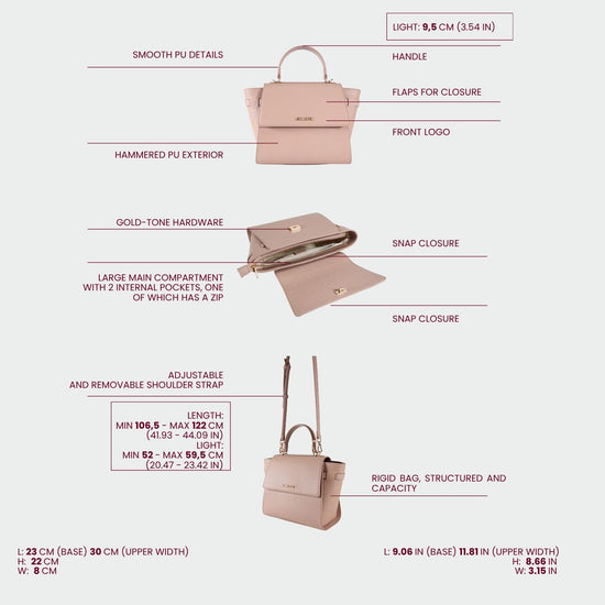 AIDA Handbag - POWDER PINK