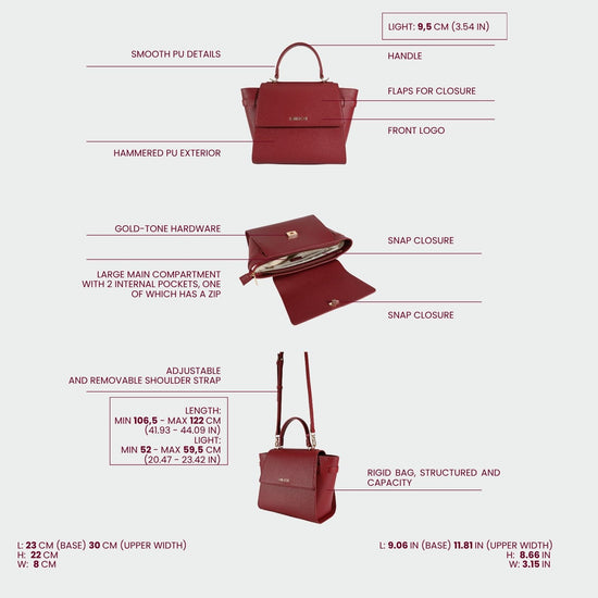 Borsa a mano AIDA - RED
