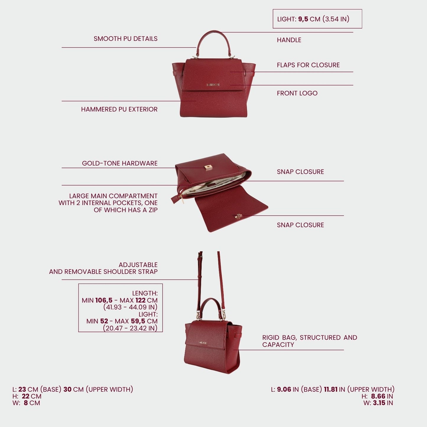 AIDA Handbag - RED