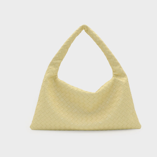 Bolso de hombro ANYA trenzado - AMARILLO MANTEQUILLA