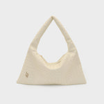 ANYA woven shoulder bag - CREAM