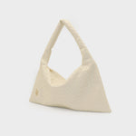 ANYA woven shoulder bag - CREAM