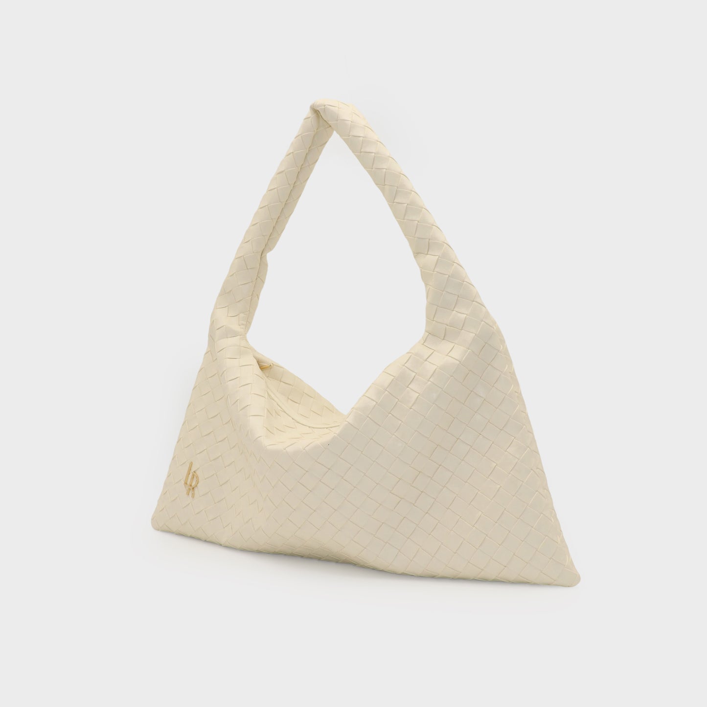 ANYA woven shoulder bag - CREAM
