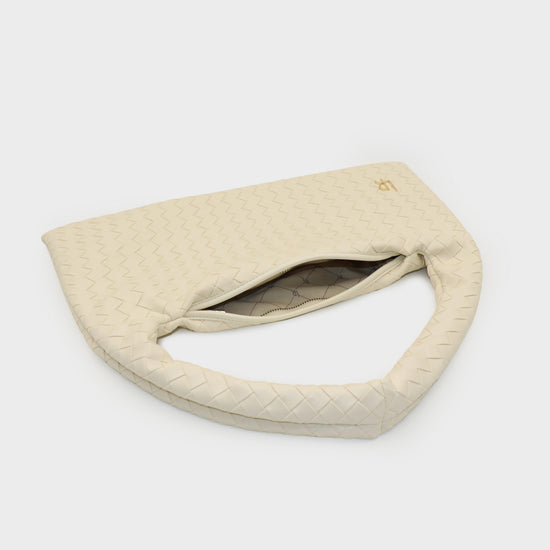 Bolso de hombro ANYA trenzado - CREAM