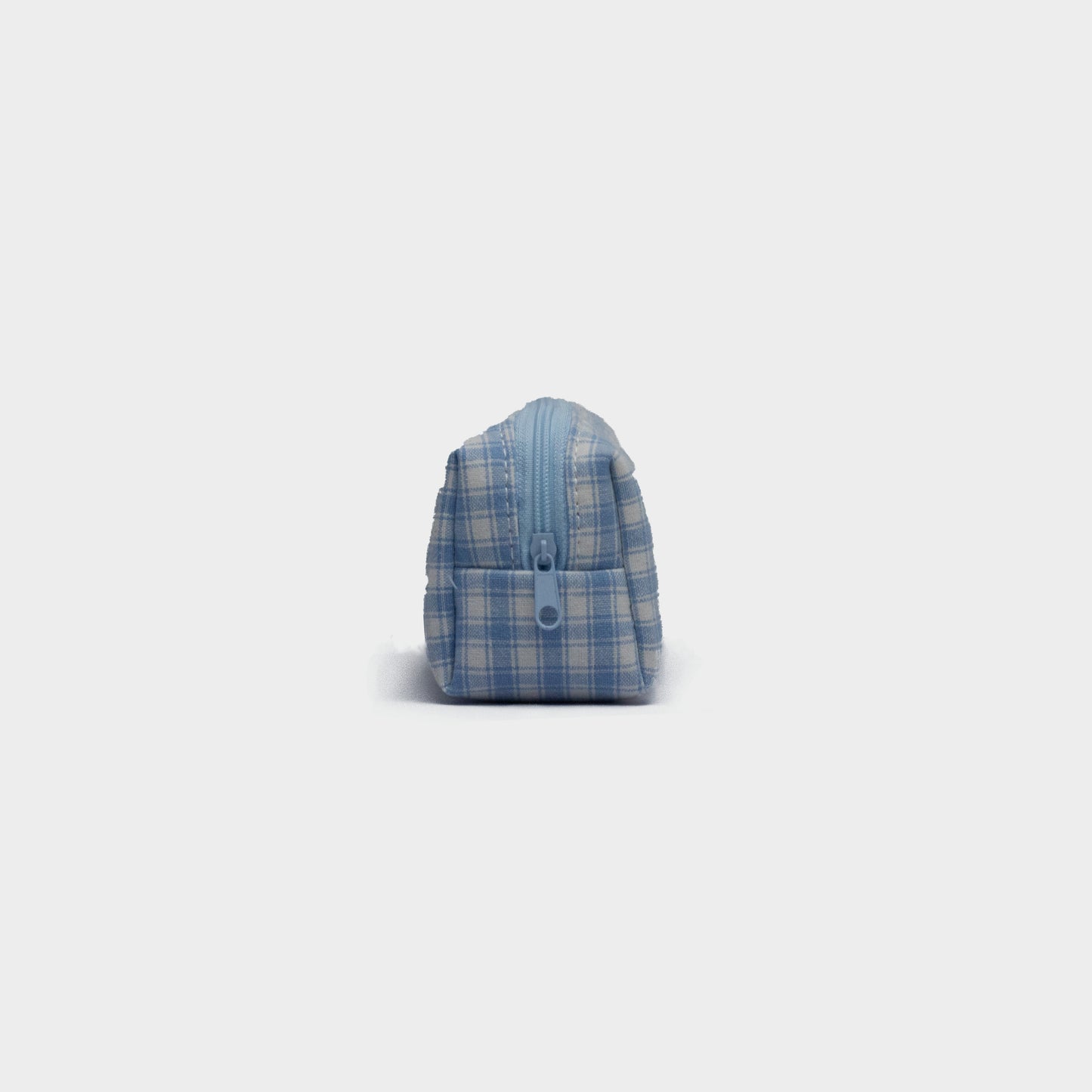 Checkered pencil case - LIGHT BLUE