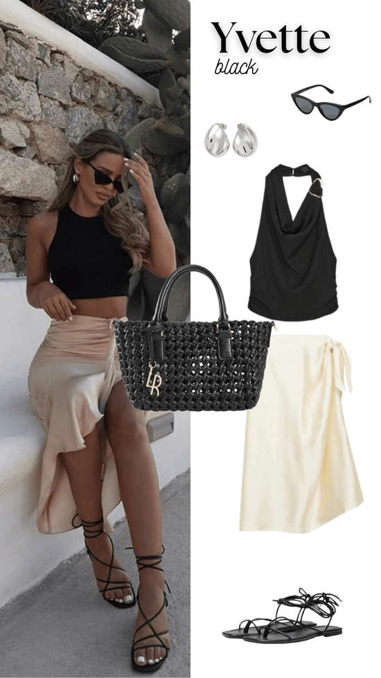 YVETTE Shoulder Bag - BLACK